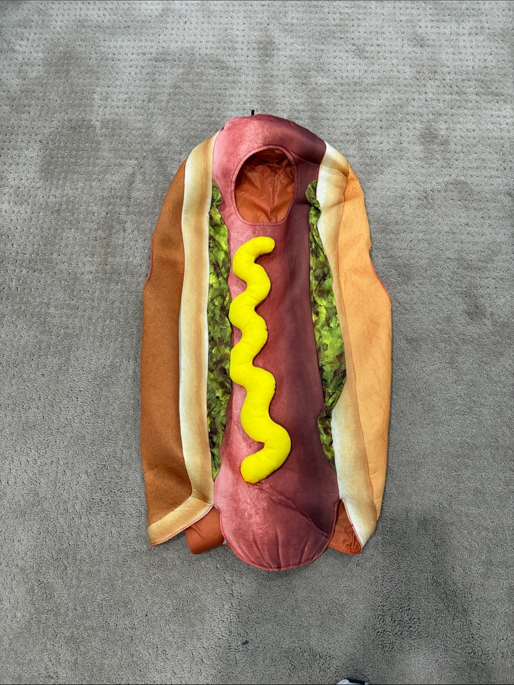 Hot Dog youth Costume — Brown, Tan, Yellow